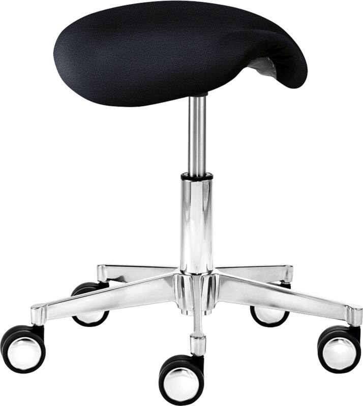 mayer sitzmöbel 1297 Drehhocker Stoff Schwarz 480 x 520 x 525 mm