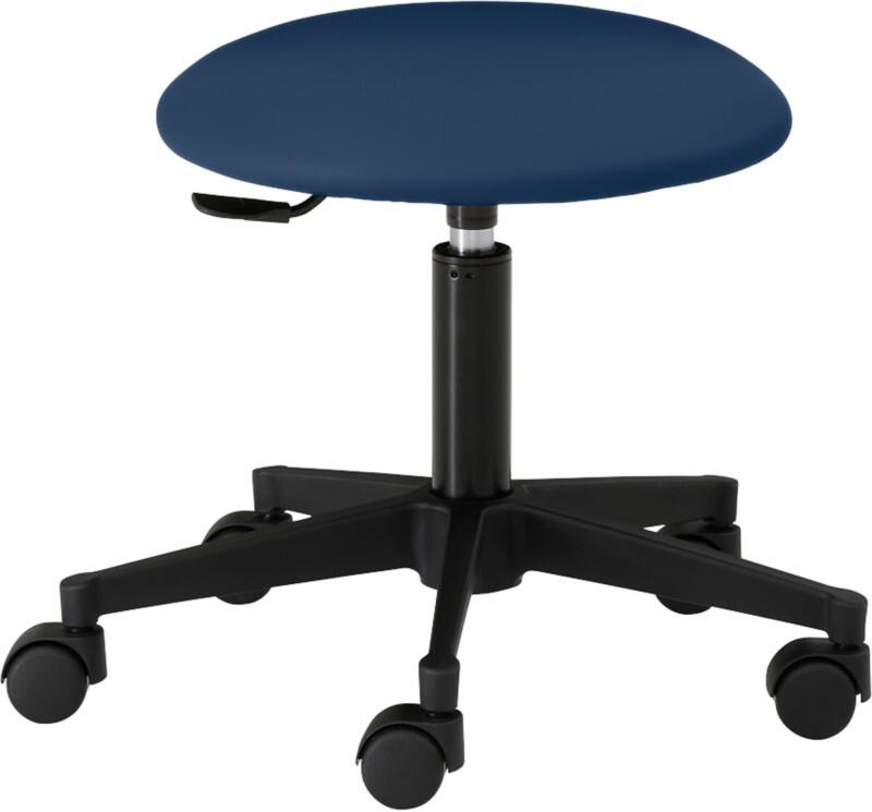 mayer sitzmöbel 1350 Drehhocker Stoff Dunkelblau 500 x 500 x 520 mm