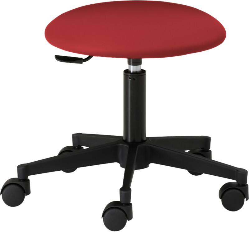mayer sitzmöbel 1350 Drehhocker Stoff Rot 500 x 500 x 520 mm
