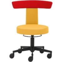 mayer sitzmöbel 1262_619 Drehhocker Stoff Gelb;Orange 540 x 560 x 900 mm