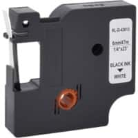 5DY43613-WT Schriftband Kompatibel Schwarz Weiß 63 mm (B) x 7 m (L)