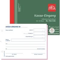 OMEGA kasseneingangsbuch DIN A6 Perforiert 10 Stück à 2x50 Blatt