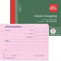 OMEGA Kassenausgangsbuch DIN A6 Perforiert 10 Stück à 2x50 Blatt