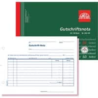 OMEGA Gutschriftsbuch DIN A5 Perforiert 5 Stück à 2x50 Blatt