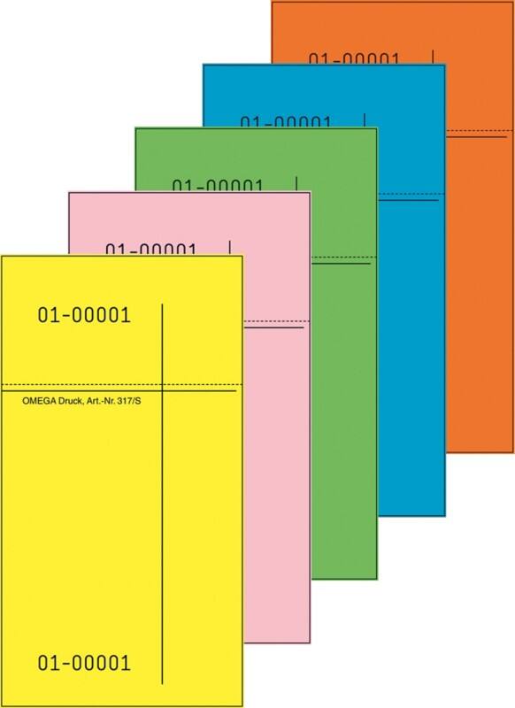 OMEGA Kellnerblock Spezial 14 x 1 x 7,5 cm Mehrfarbig 10 Stück