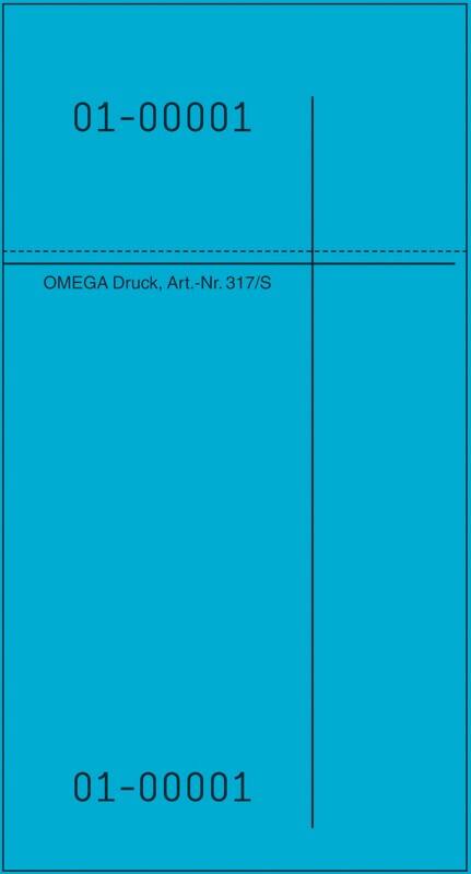 OMEGA Kellnerblock Spezial 14 x 1 x 7,5 cm Blau 10 Stück