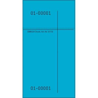 OMEGA Kellnerblock Spezial 14 x 1 x 7,5 cm Blau 10 Stück