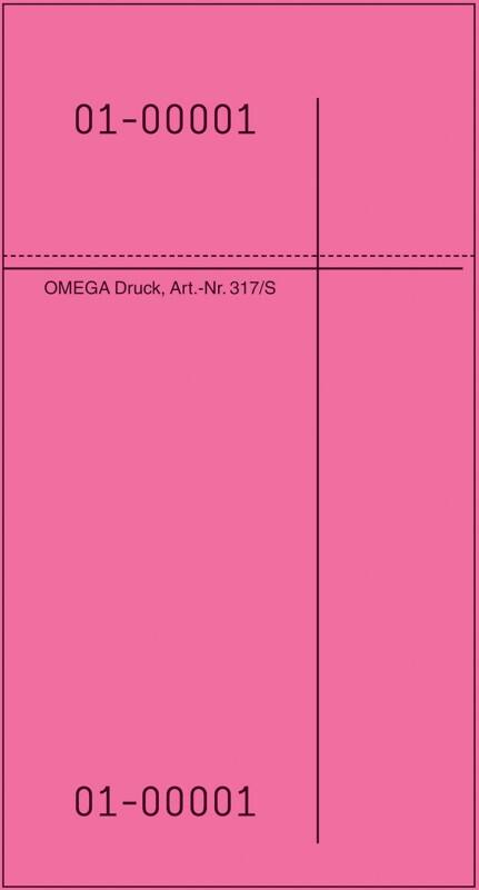 OMEGA Kellnerblock Spezial 14 x 1 x 7,5 cm Pink 10 Stück