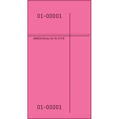 OMEGA Kellnerblock Spezial 14 x 1 x 7,5 cm Pink 10 Stück
