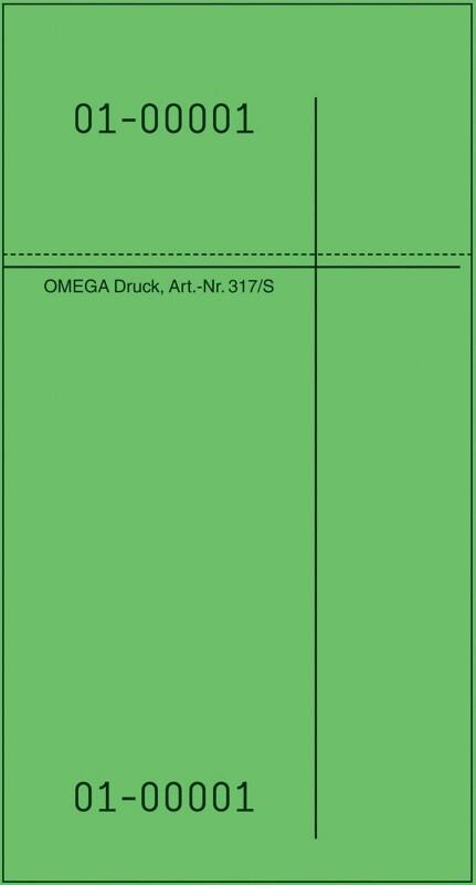 OMEGA Kellnerblock Spezial 14 x 1 x 7,5 cm Grün 10 Stück