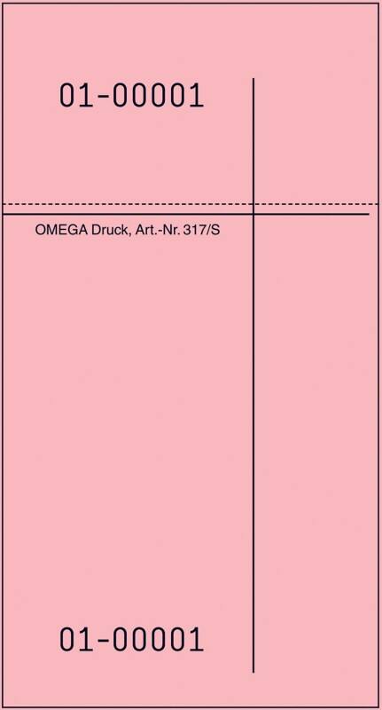 OMEGA Kellnerblock Spezial 14 x 1 x 7,5 cm Pink 10 Stück