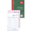 OMEGA Rechnungsbuch Weiß Liniert Perforiert DIN A5 14,8 x 0,9 x 21 cm 5 Stück à 2x50 Blatt