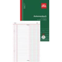 OMEGA Buchungsbeleg Weiß Liniert Perforiert DIN A4 21 x 0,9 x 29,7 cm 5 Stück à 2x50 Blatt