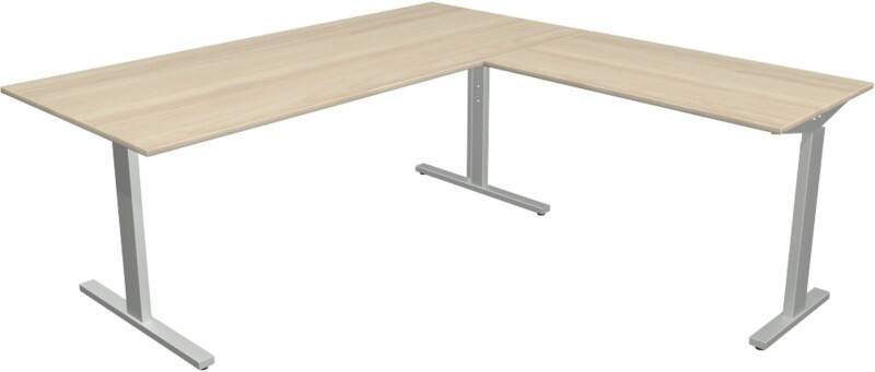 Kerkmann Form 2 Eckschreibtisch Ahorn T-Fuß 1.800 (B) x 1.800 (T) x 820 (H) mm