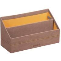 Rhodia Briefhalter 194605C Kunstleder Palisanderholz 25 (B) x 10 (T) x 14 (H) cm