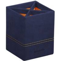 Rhodia Stifthalter 194534C Kunstleder Mitternachtsblau 8 (B) x 8 (T) x 11 (H) cm