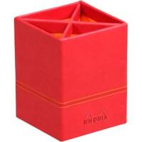 Rhodia Stifthalter 318913C Kunstleder Mohnrot 8 (B) x 8 (T) x 11 (H) cm