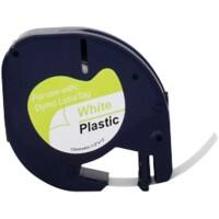 LT Beschriftungsband Kompatibel DYMO 91221 5DY91221-WT Selbsthaftend Weiß 56 mm x 4 m