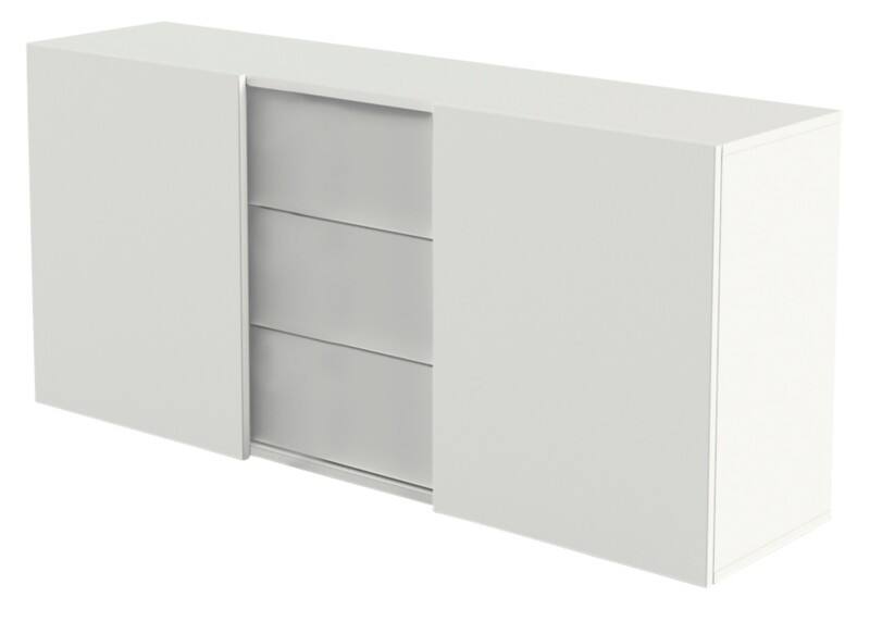 Kerkmann Sideboard Holz Weiß 1600 x 500 x 740 mm
