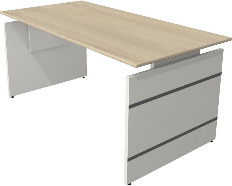 Kerkmann Form 4 Schreibtisch Rechteckig Ahorn Wange 1.600 (B) x 800 (T) x 760 (H) mm