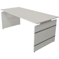Kerkmann Sitz-Stehschreibtisch Form 4 Rechteckig Höhenverstellbar Weiß 1800 x 800 x 760 mm