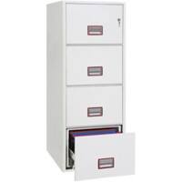 Phoenix World Class Vertical Fire File Aktenschrank FS2274K Schlüssel Weiß 570 x 700 x 1450 mm