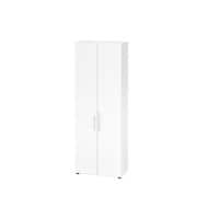 Hammerbacher Schrank Spanplatte 5 Fachböden abschließbar  Weiß