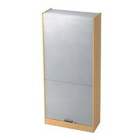 Hammerbacher Rollladenschrank Braun, Silber 900 x 400 x 2.004 mm