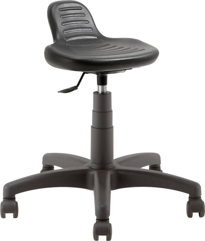 CONFORT 01/PG Hocker Kunststoff Ohne Armlehnen Höhenverstellbarer Sitz Schwarz 110 kg 640 x 640 mm