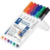 STAEDTLER Marker 301 Filzspitze 1 mm Farbig sortiert 6 Stück
