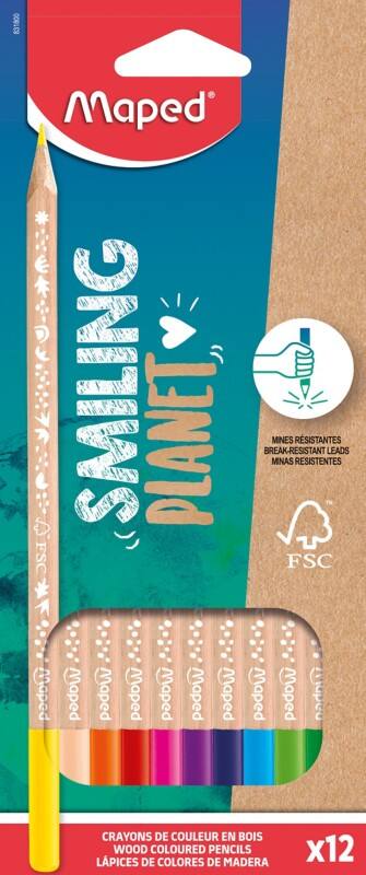 Maped Buntstifte Färbig sortiert 12 Stück