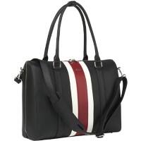 SOCHA Laptoptasche 15,6" Kunstleder Schwarz 41,5 x 14 x 31,5 cm