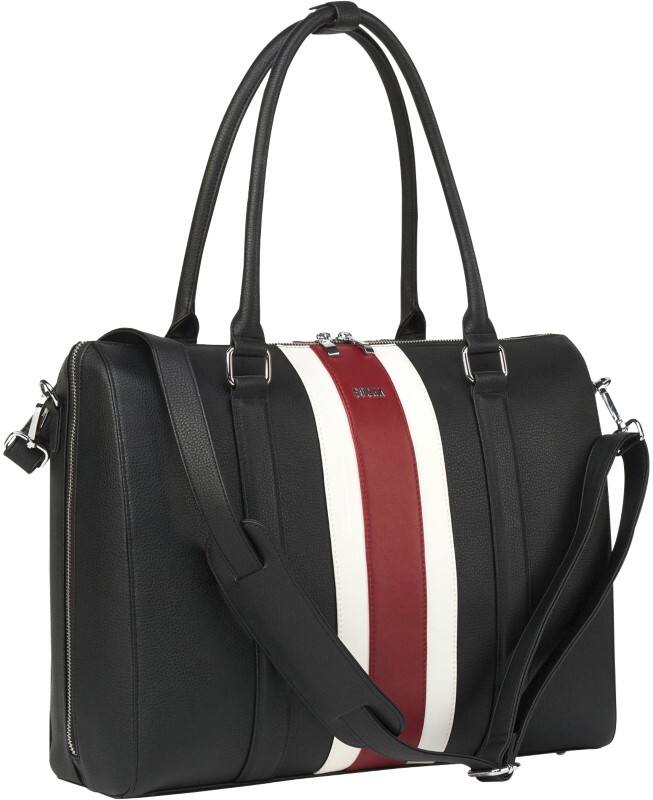 SOCHA Laptoptasche 17,3" Kunstleder Schwarz 44 x 14 x 32 cm