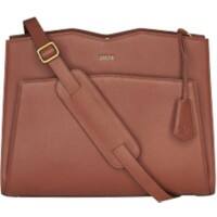 SOCHA Laptoptasche 14" Leder Cognac 39 x 12 x 29 cm