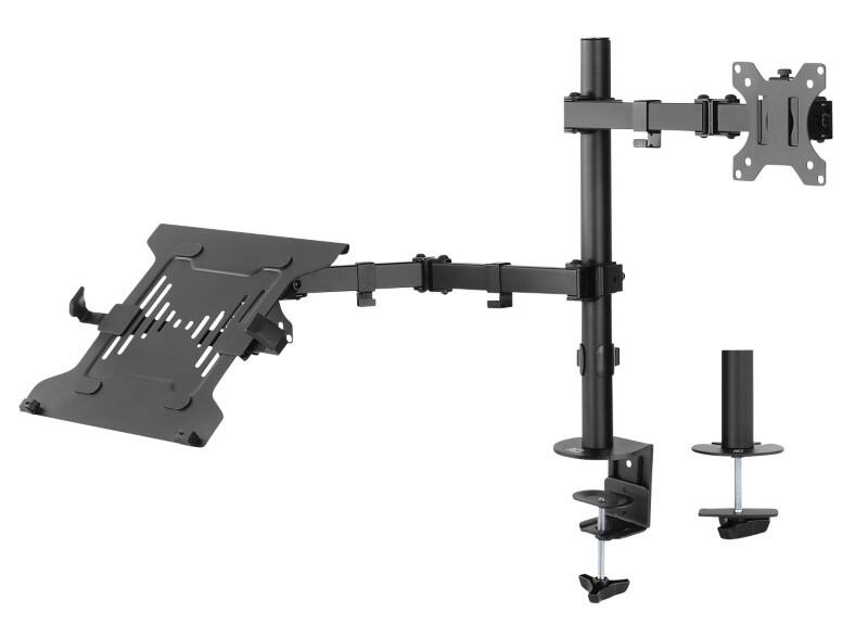 ACT AC8305 Monitorständer Höhenverstellbar 32 " 30 x 11,6 x 46,5 mm Schwarz 32" Laptophalterung,1 Bildschirm