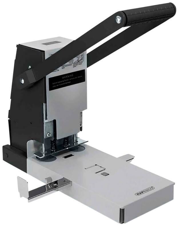 Rapesco 2 Löcher Registraturlocher Metall 300 Blatt 2160 Schwarz, Silber