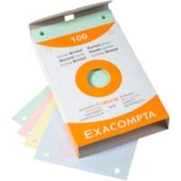 Exacompta Karteikarten 13659E A6 Farbig Sortiert 10,7 x 15 x 2,5 cm 10 Stück