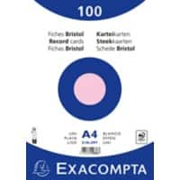 Exacompta Karteikarten 10336E A4 Rosa 21 x 29,7 x 2,3 cm 10 Stück