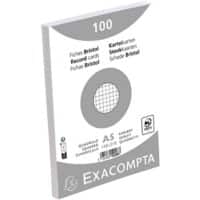 Exacompta Karteikarten 10208E A5 Weiß 15 x 21,2 x 2,5 cm 10 Stück