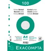 Exacompta Karteikarten 10606E A4 Weiß 21 x 29,7 x 2,3 cm 10 Stück