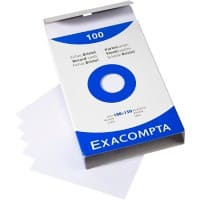 Exacompta Karteikarten 13302E 100 x 150 mm Weiß 10,2 x 15,3 x 2,5 cm 10 Stück