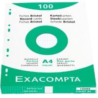 Exacompta Karteikarten 13606E A4 Weiß 21,3 x 30 x 2,5 cm 10 Stück