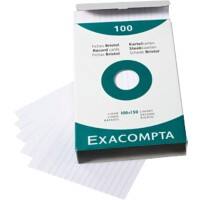 Exacompta Karteikarten 13802X A6 Weiß 10,2 x 15,3 x 2,5 cm 10 Stück