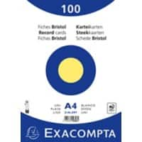 Exacompta Karteikarten 10326E A4 Gelb 21 x 29,7 x 2,3 cm 10 Stück