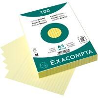 Exacompta Karteikarten 10828SE A5 Gelb 15 x 21,2 x 2,5 cm 10 Stück