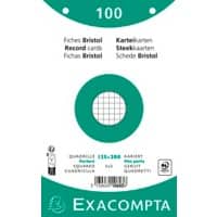 Exacompta Karteikarten 10603E 125 x 200 mm Weiß 12,7 x 20,3 x 2,5 cm 12 Stück