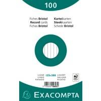 Exacompta Karteikarten 10803X 125 x 200 mm Weiß 12,7 x 20,3 x 2,5 cm 12 Stück
