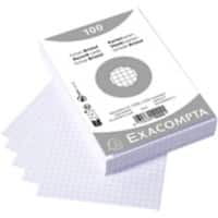Exacompta Karteikarten 10202E 100 x 150 mm Weiß 10,2 x 15,3 x 2,5 cm 20 Stück