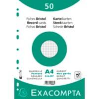 Exacompta Karteikarten 12606E A4 Weiß 21 x 29,7 x 1,1 cm 20 Stück