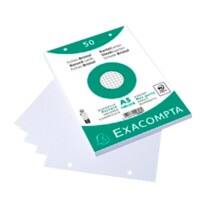 Exacompta Karteikarten 12608E A5 Weiß 15 x 21,2 x 1,1 cm 20 Stück